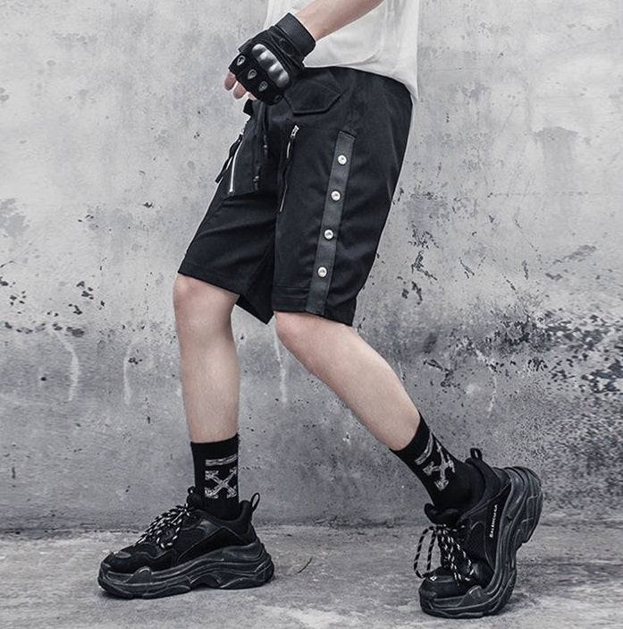11 Bybbs Zipper Pocket Short Black