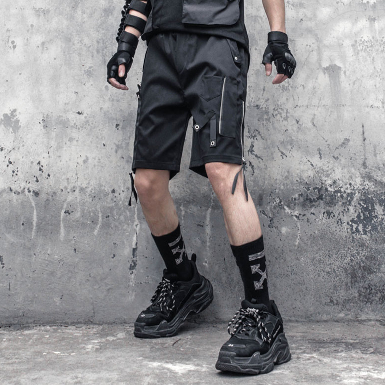 Zipper Techwear Summer Short