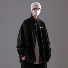 Dark Button Long Sleeve T-shirt