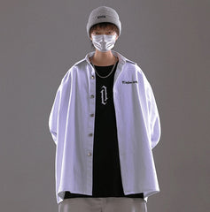 Dark Button Long Sleeve T-shirt