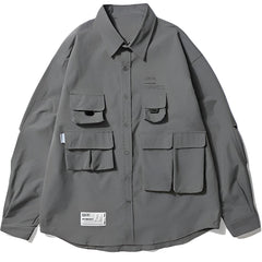 Multi Pocket Long Sleeve Shirt