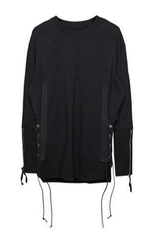 Elastic Drawstring Long Sleeve