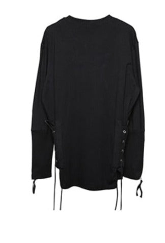 Elastic Drawstring Long Sleeve