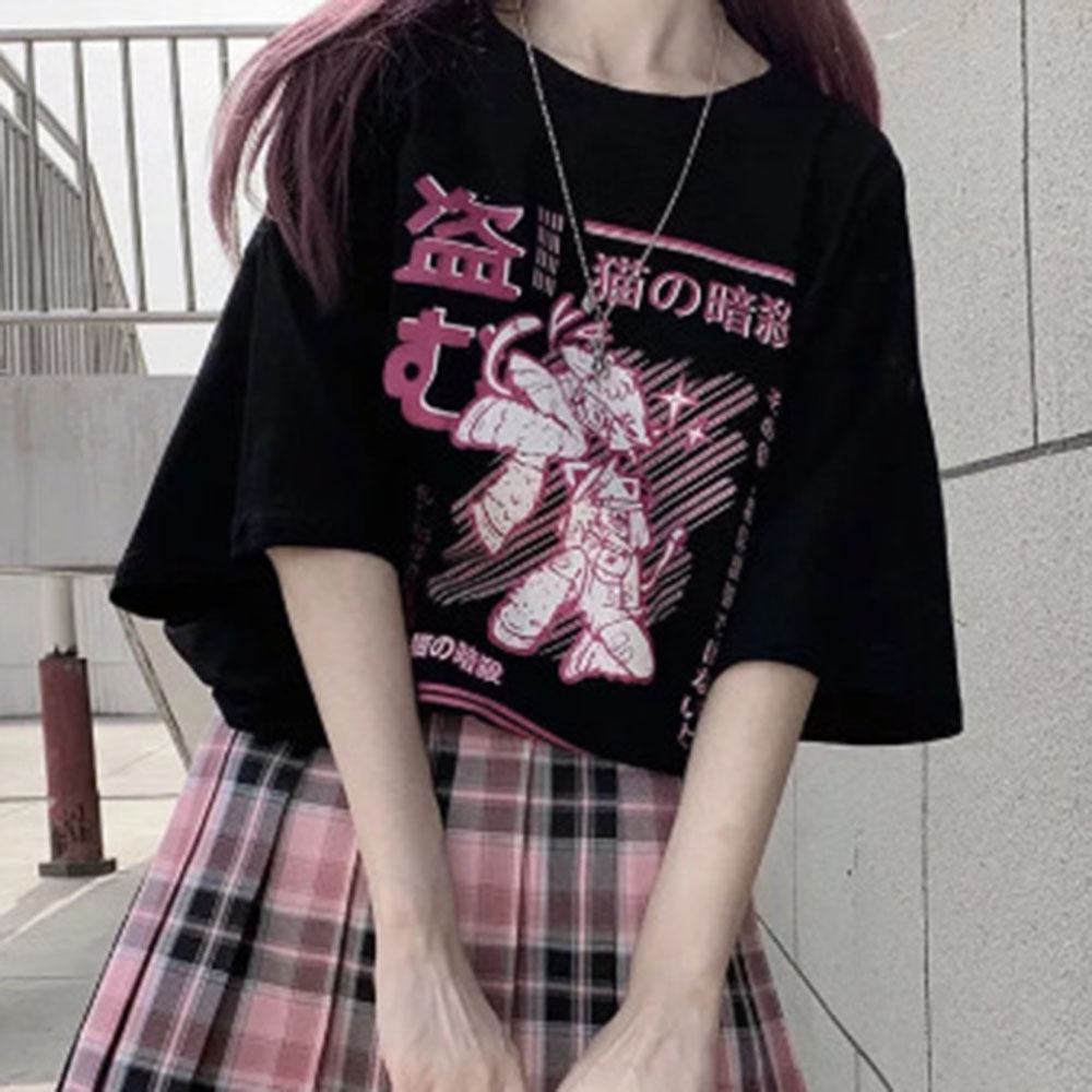 Pink Anime T-shirt
