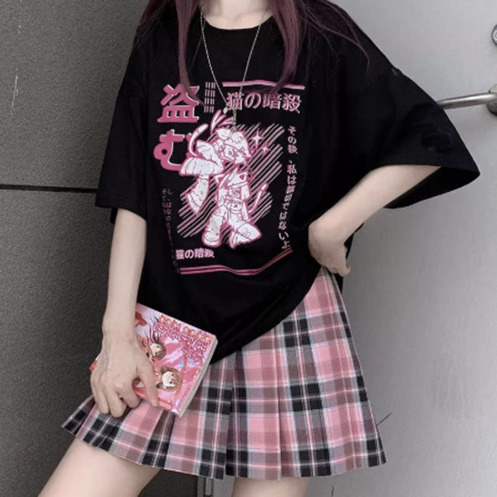 Pink Anime T-shirt