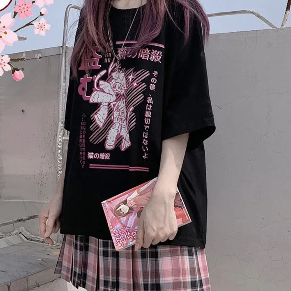 Pink Anime T-shirt