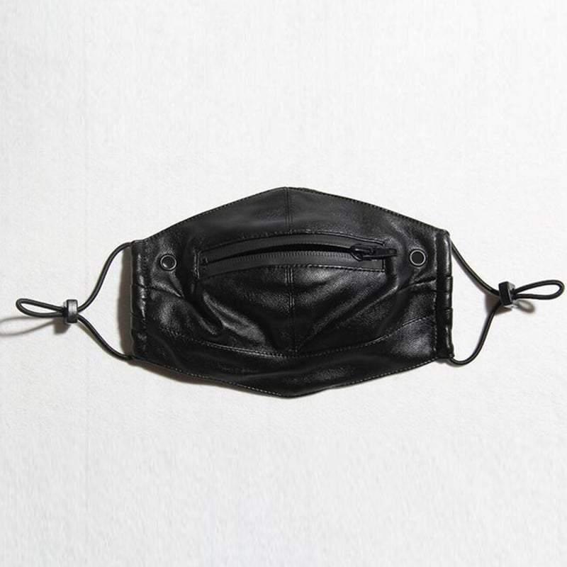 Punk Boy Zipper Leather Mask