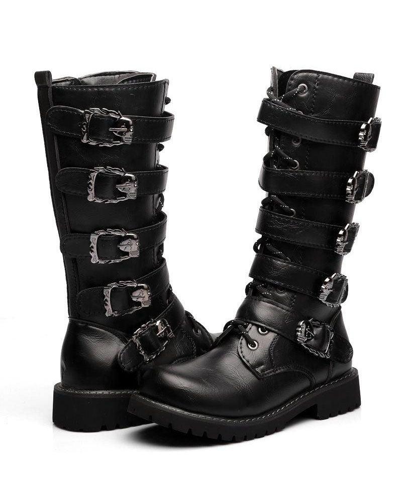 Punk Motorcycle Riding Boots