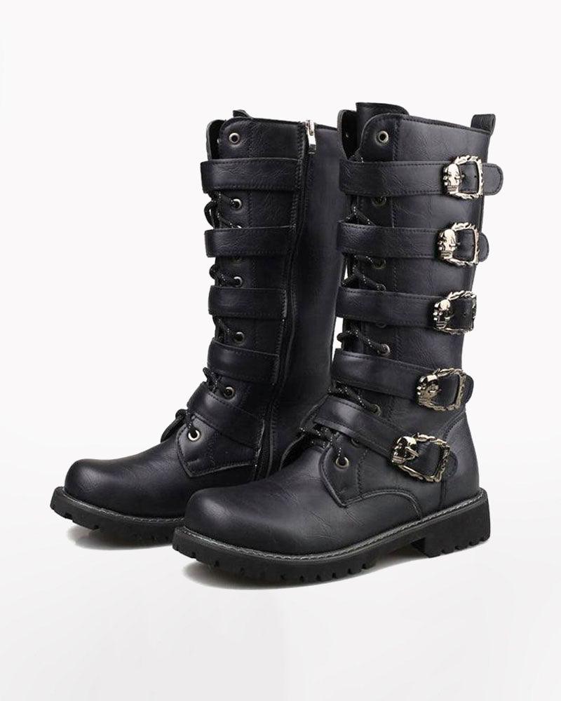 Punk Motorcycle Riding Boots