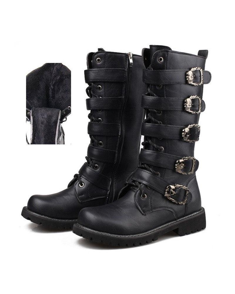 Punk Motorcycle Riding Boots