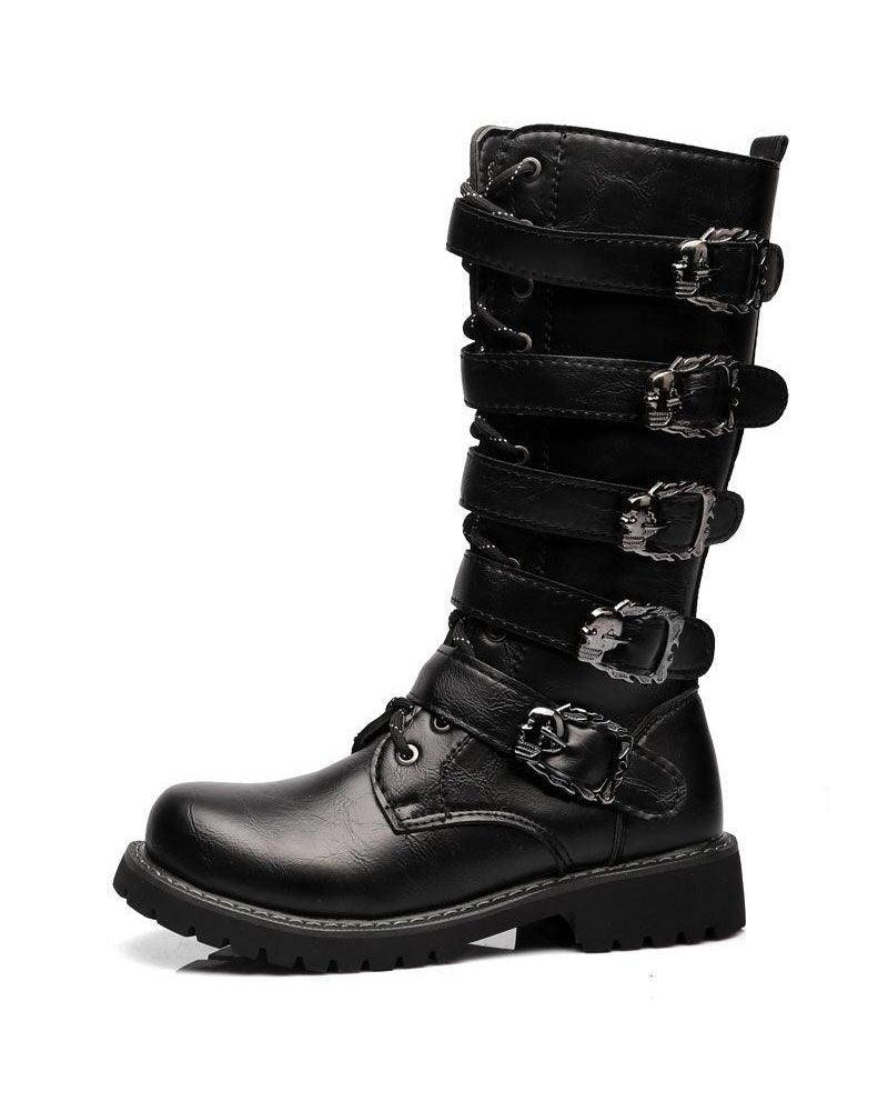 Punk Motorcycle Riding Boots