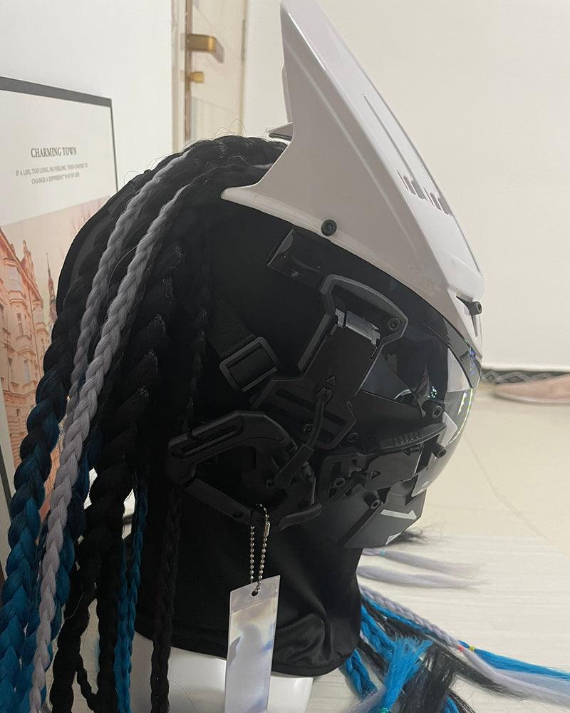 Revenge Warrior Dreadlocks Led Cyberpunk Helmet Mask