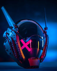 Futuristic Wing Cyberpunk Helmet Mask
