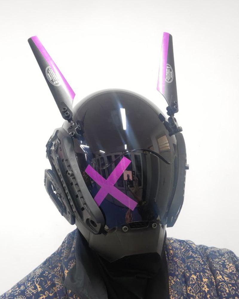 Futuristic Wing Cyberpunk Helmet Mask