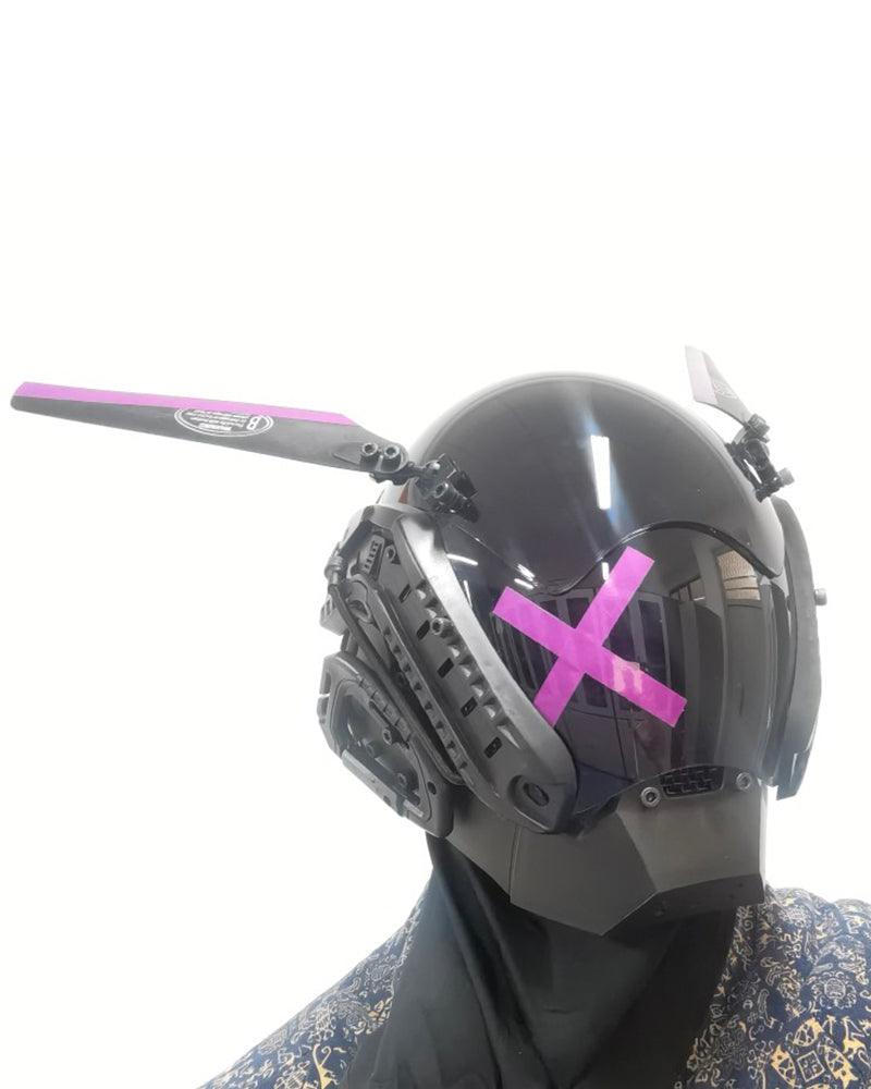 Futuristic Wing Cyberpunk Helmet Mask
