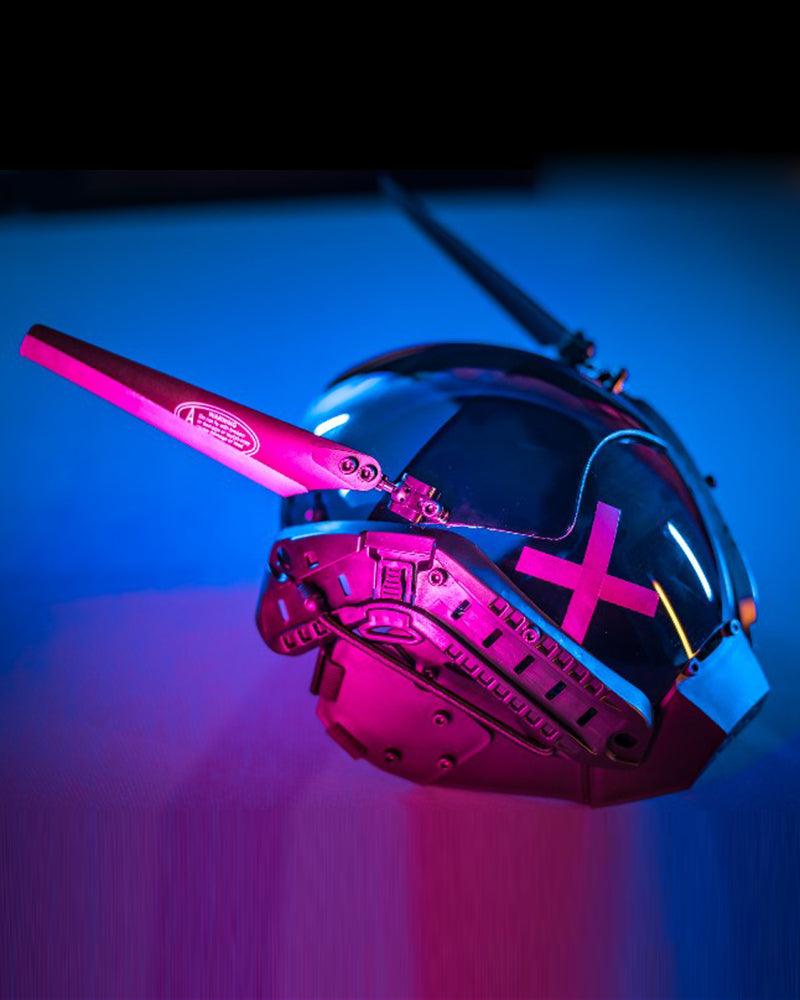 Futuristic Wing Cyberpunk Helmet Mask