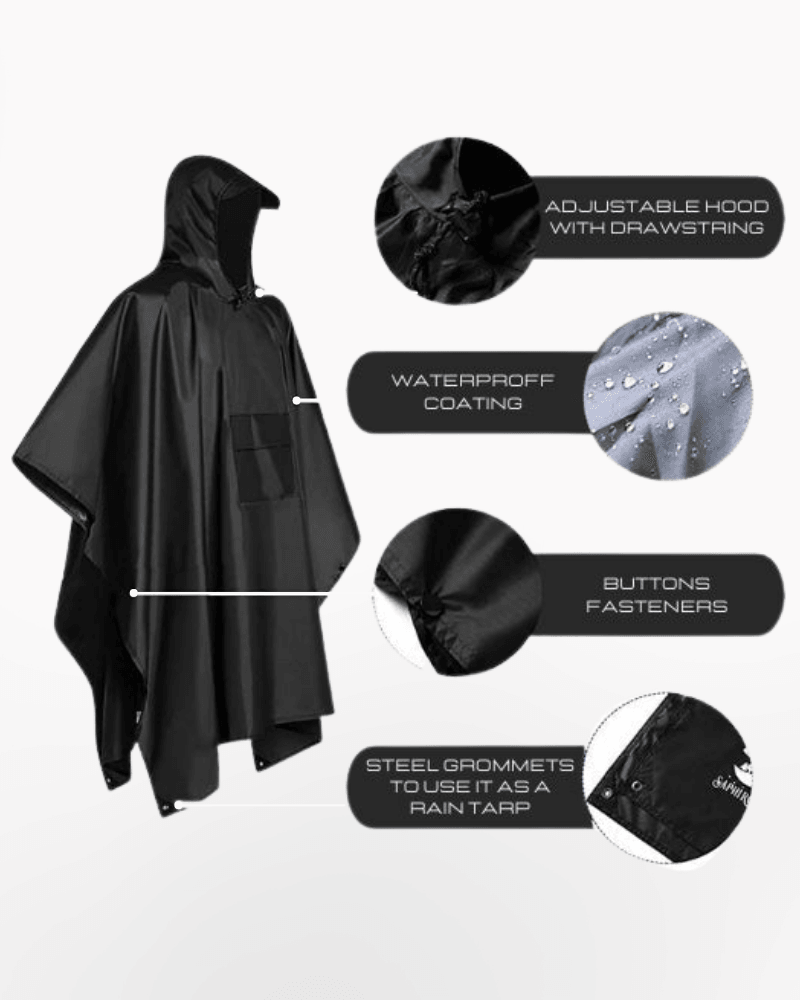 Multi Use Outwear Rain Poncho
