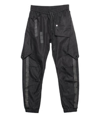 Samurai Functional Patchwork Black Cargo Pants