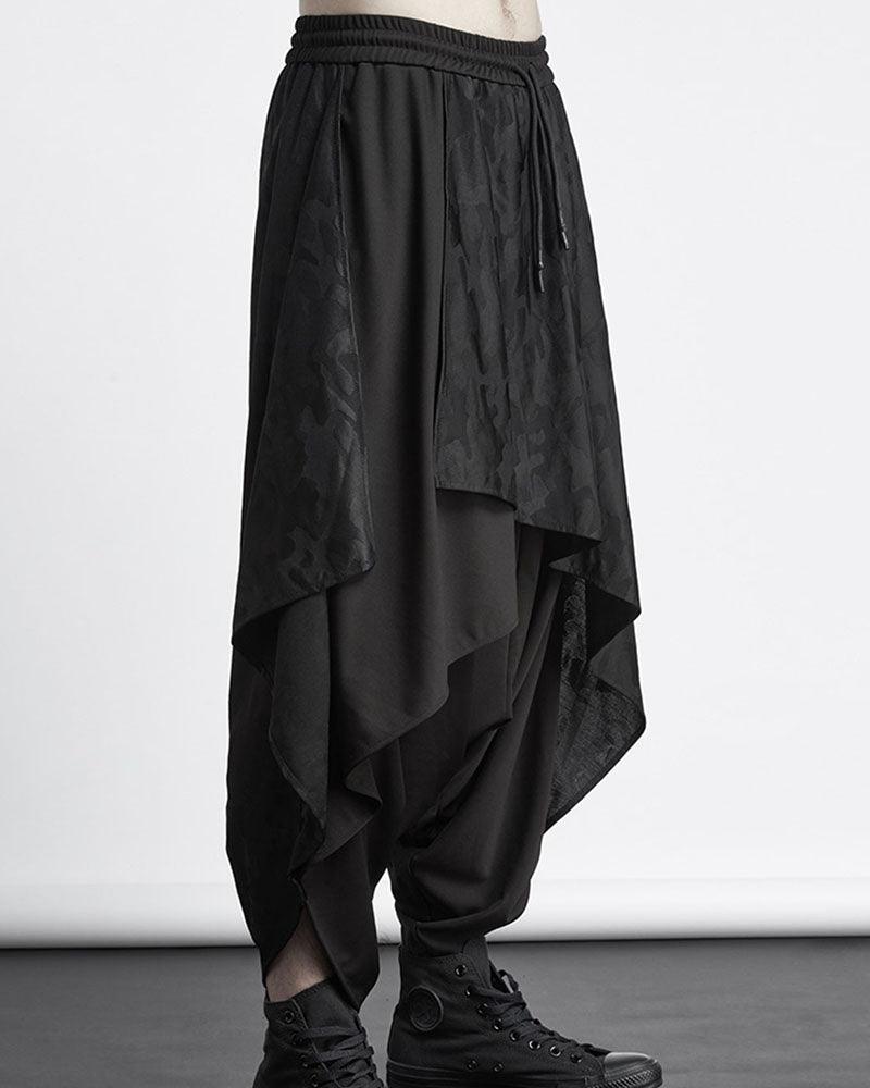 Mens Streetwear Baggy Ninja Pants