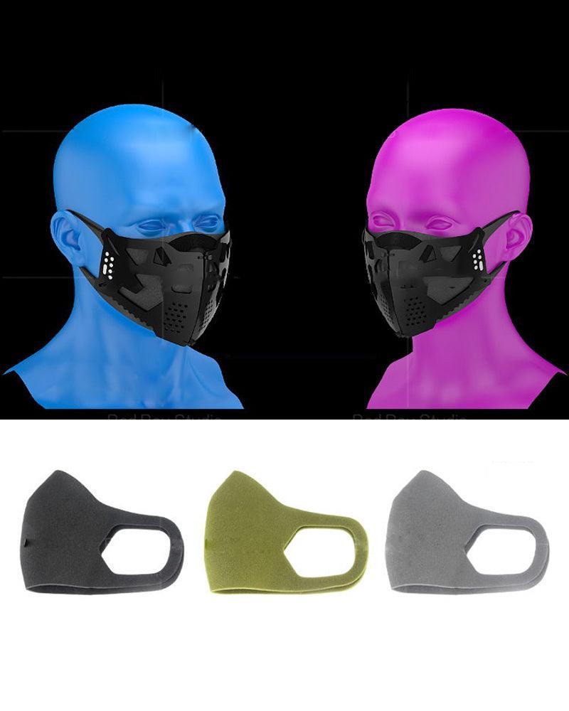 Urban Mechanical Cyberpunk Sci-fi Face Mask