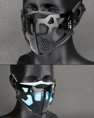 Urban Mechanical Cyberpunk Sci-fi Face Mask