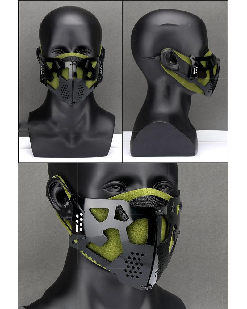 Urban Mechanical Cyberpunk Sci-fi Face Mask