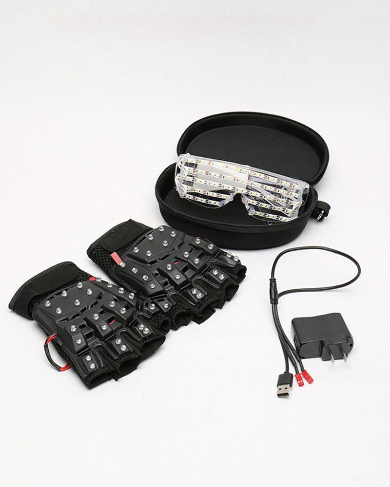 Rave Clothing Light Up Glasses And Gloves (Sold Separately)