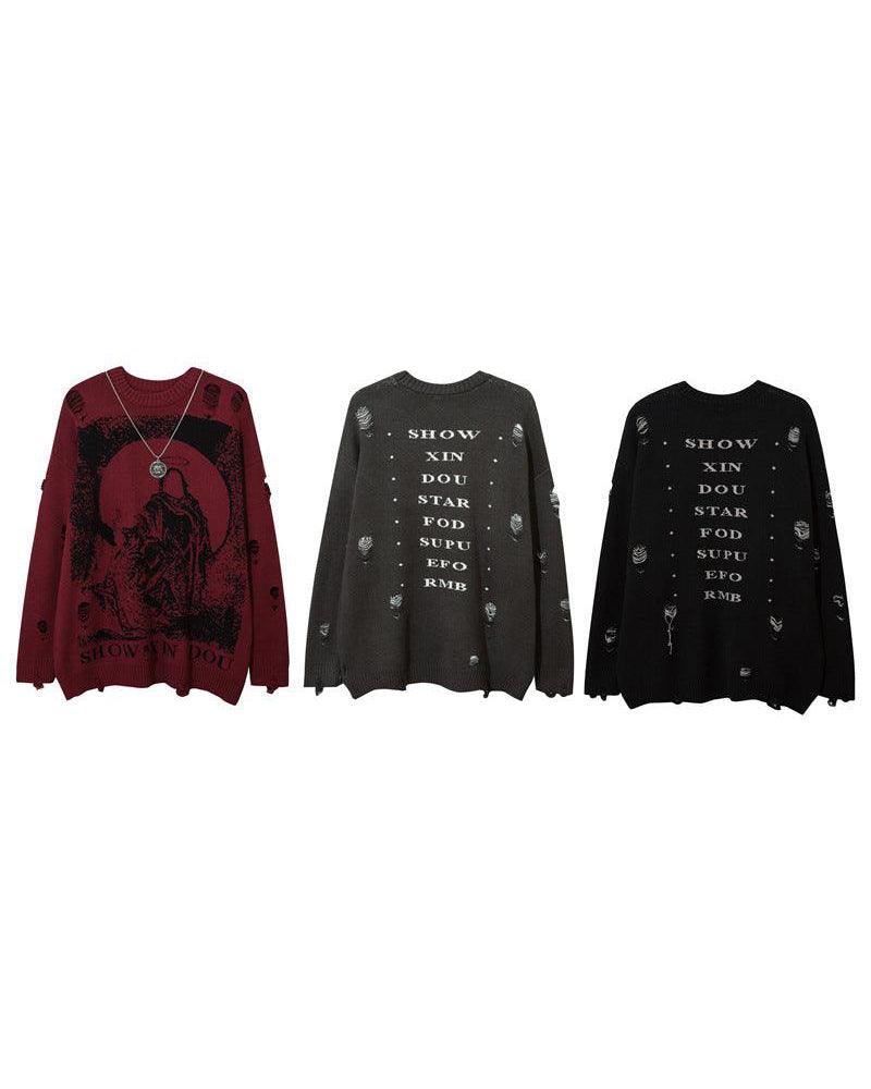 Darkwear Chain Crewneck Sweater