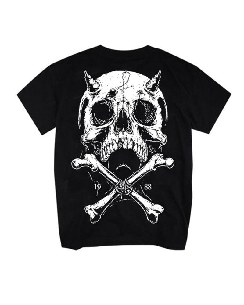 Skull Pioneer Rock Punk Graphic T-Shirt