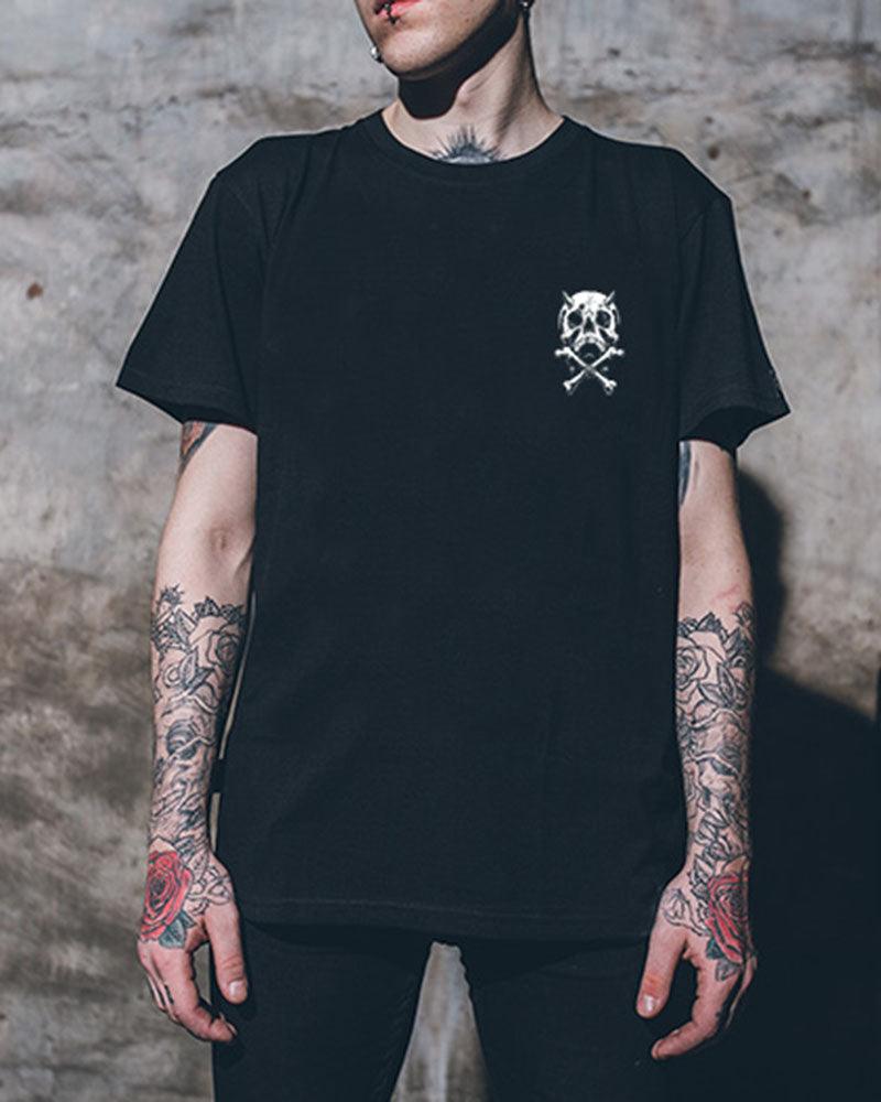 Skull Pioneer Rock Punk Graphic T-Shirt