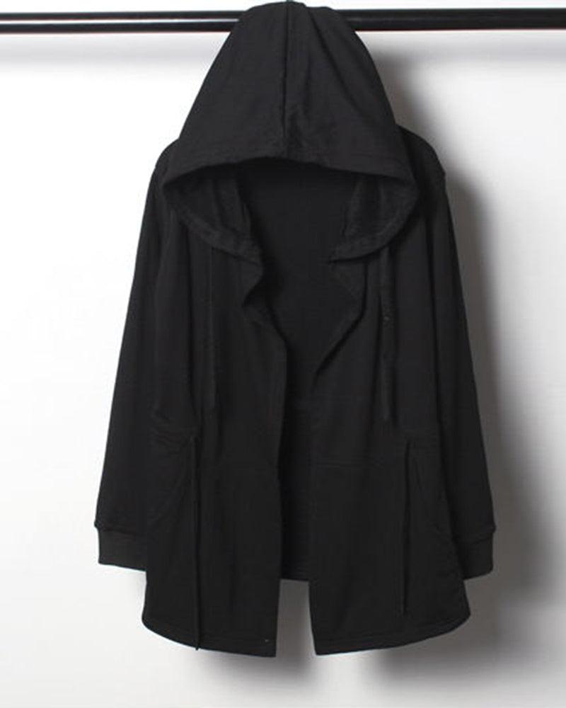 Ninja Costume Black Hooded Cloak