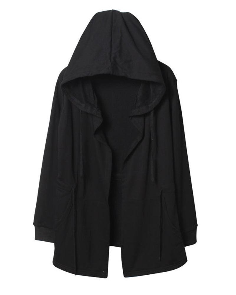 Ninja Costume Black Hooded Cloak