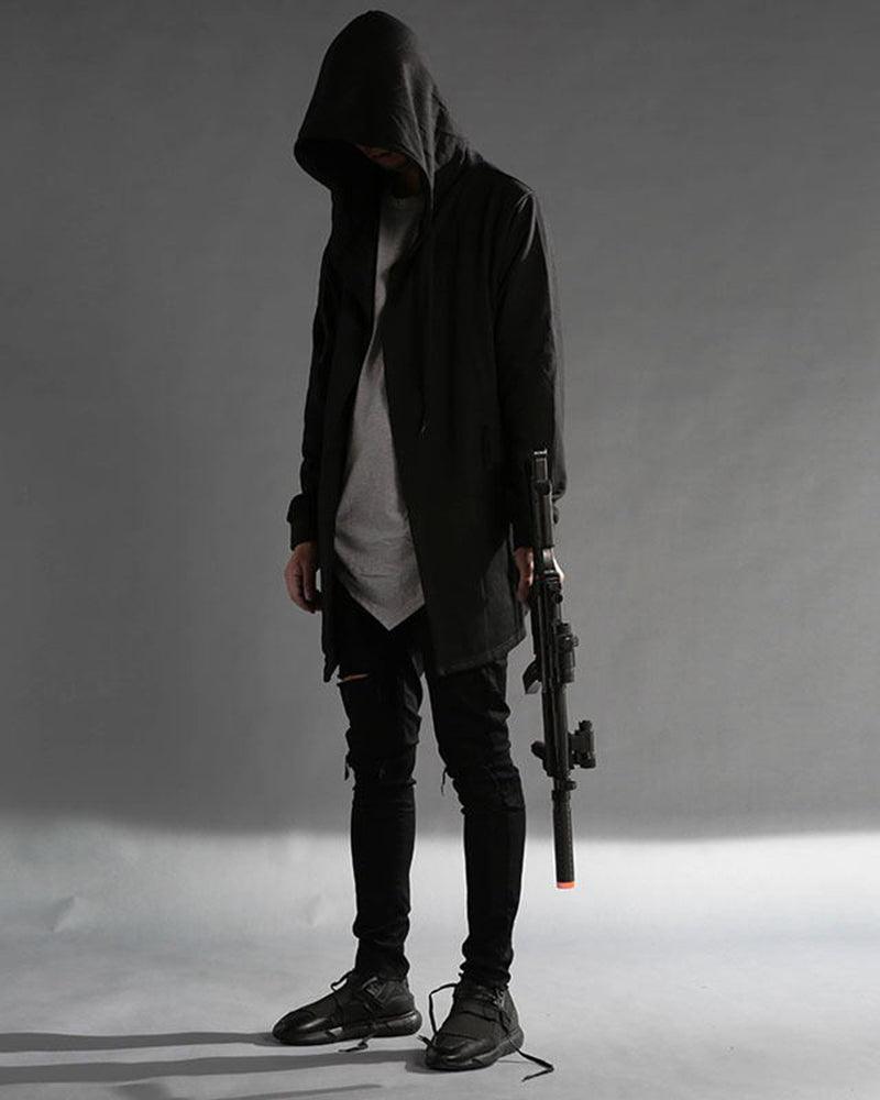 Ninja Costume Black Hooded Cloak