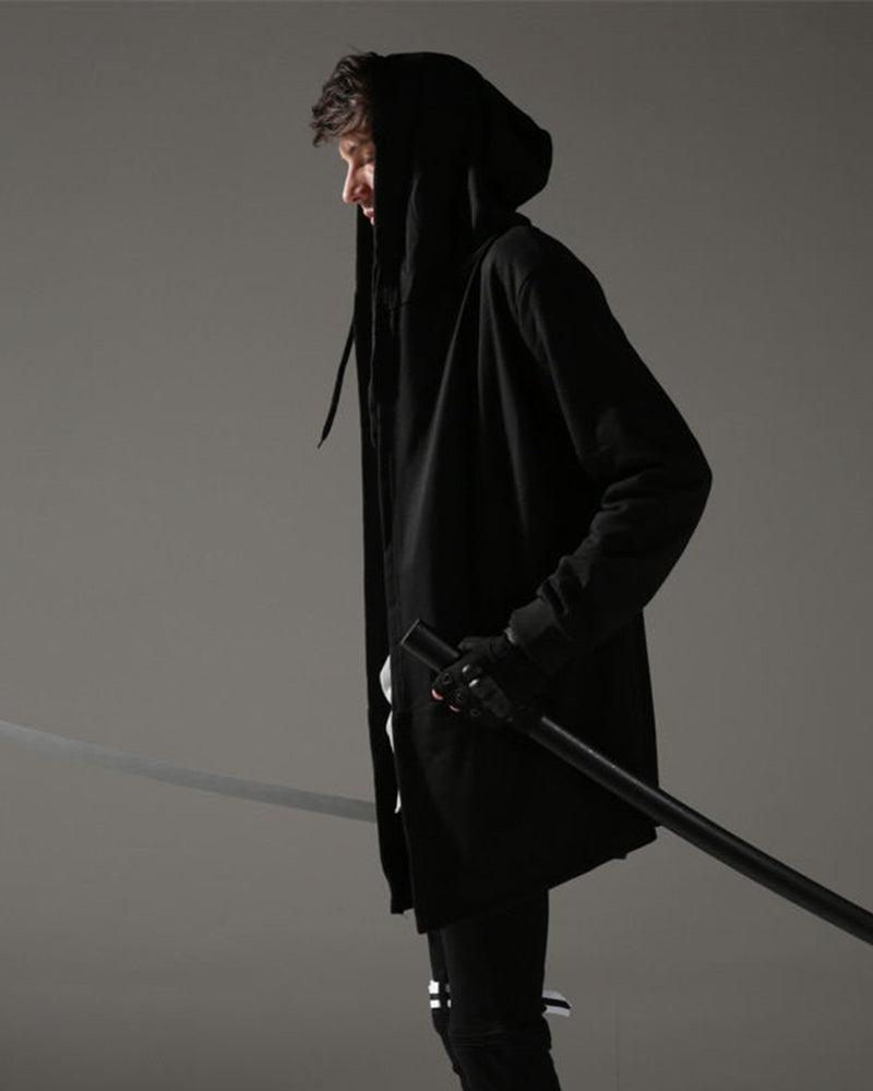 Ninja Costume Black Hooded Cloak