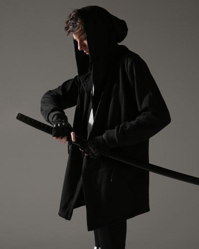 Ninja Costume Black Hooded Cloak