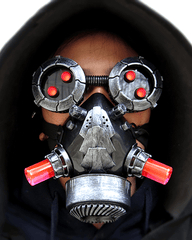 Cyberpunk Steampunk Glow Goggles And Mask (Sold Separately)