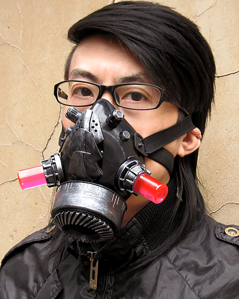 Cyberpunk Steampunk Glow Goggles And Mask (Sold Separately)
