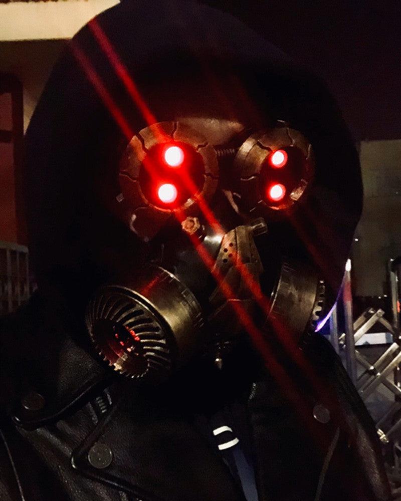 Cyberpunk Steampunk Glow Goggles And Mask (Sold Separately)