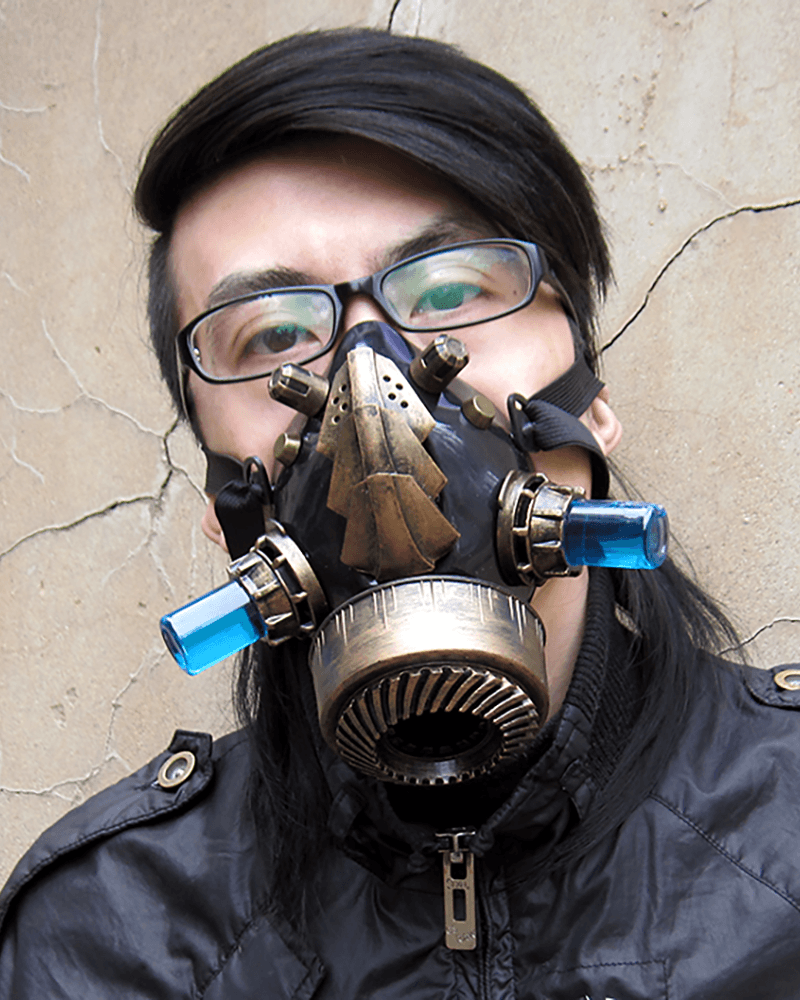 Cyberpunk Steampunk Glow Goggles And Mask (Sold Separately)