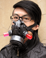 Cyberpunk Steampunk Glow Goggles And Mask (Sold Separately)