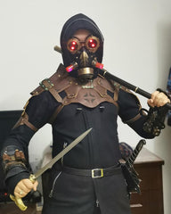 Cyberpunk Steampunk Glow Goggles And Mask (Sold Separately)