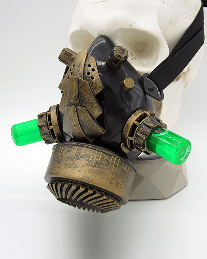 Cyberpunk Steampunk Glow Goggles And Mask (Sold Separately)