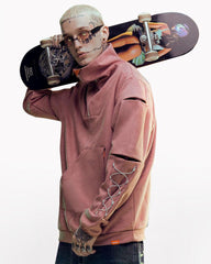 Cyberpunk Outfits Suede Turtleneck Unisex Hoodie