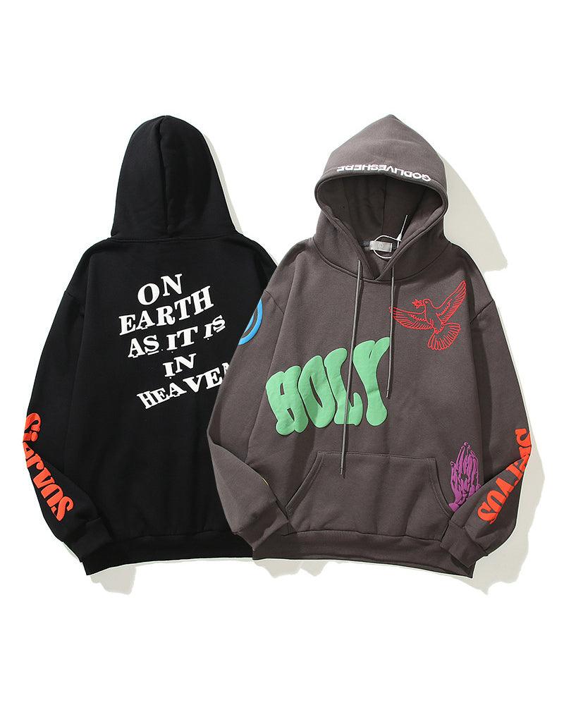 Streetwear Letter Graffiti Hoodie