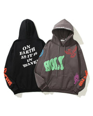 Streetwear Letter Graffiti Hoodie