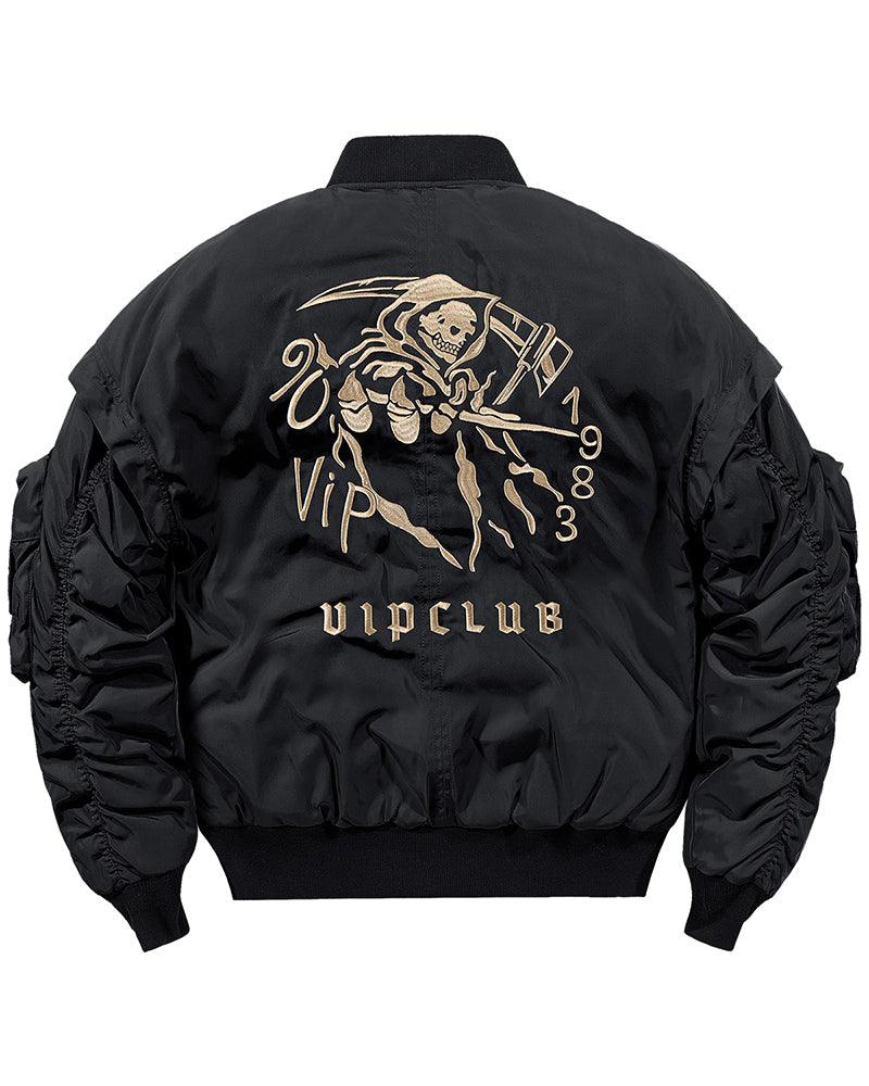 Winter Skull Bomber Jacket