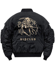 Winter Skull Bomber Jacket