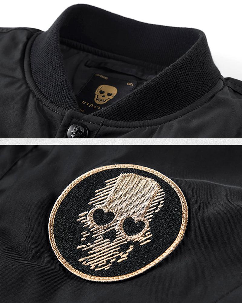 Winter Skull Bomber Jacket