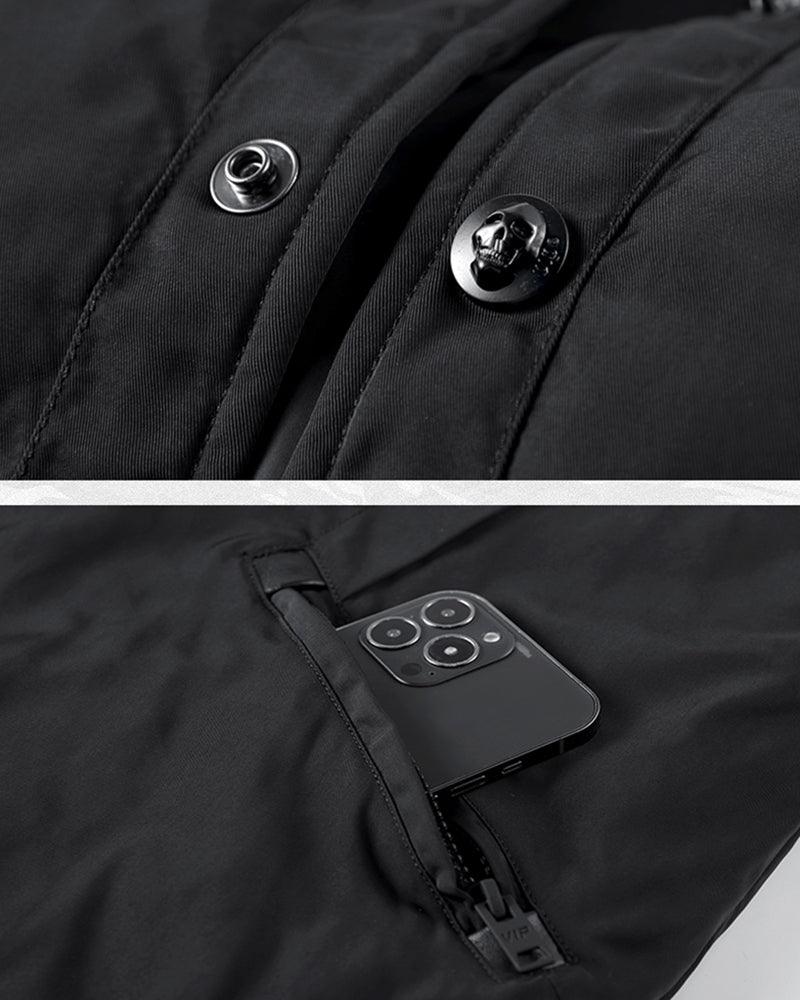 Winter Skull Bomber Jacket