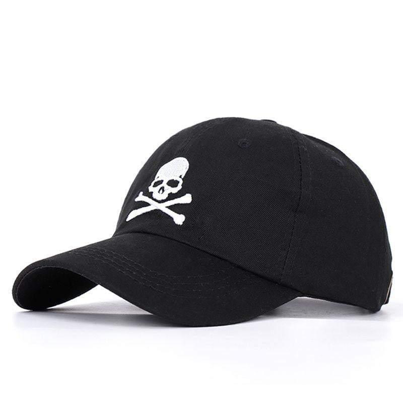 Black Skull Cap